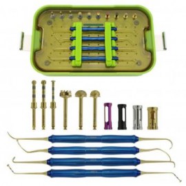 Dentium Sinus DASK Kit de instrumentos de mano con tapón de taladro de elevación de implantes dentales