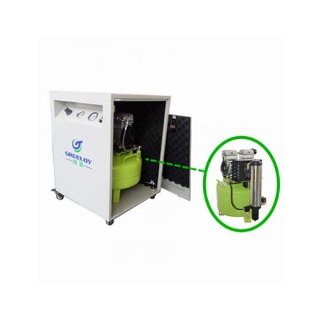 Greeloy® 800W Compresor De Aire Dental GA-81XY Con Dryer y Silent Cabinet