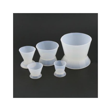 5Pcs Taza Mezcla De Silicona para mezclar acrílicos dental