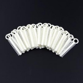 1 paquete de ligadura elástica ortodóntica dental color blanco (1040pcs)