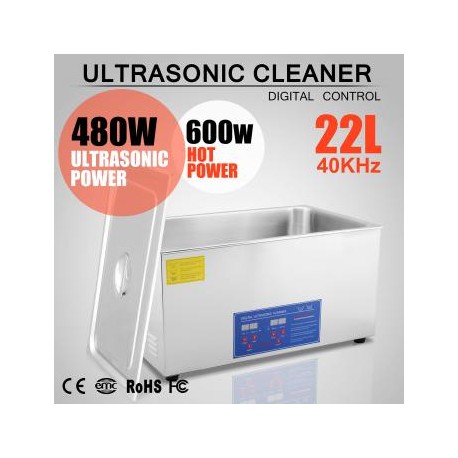 22L Gran Capacidad Máquina Limpiadora Ultrasónica de Acero Inoxidable SUS304 JPS-80A