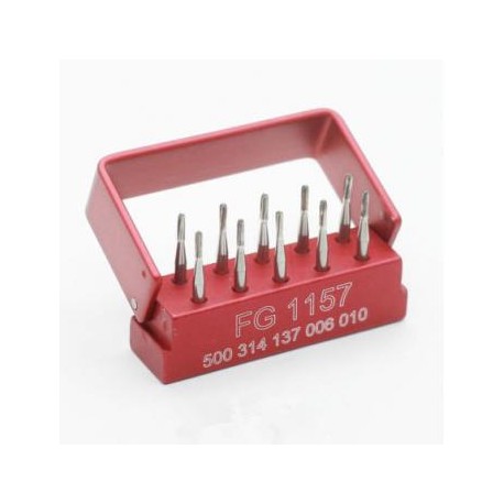 10Pcs Dental Tungsten Carbide Acero Burs Para Alta Velocidad Pieza de Mano FG1157