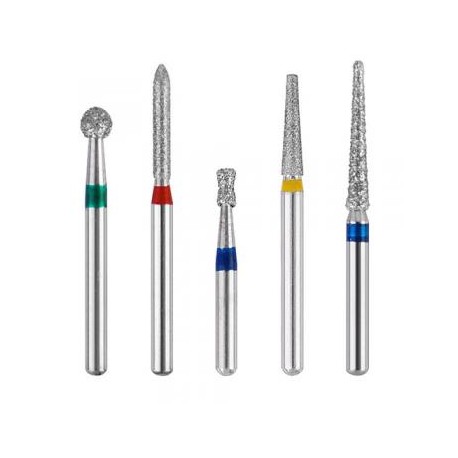 50 Pcs Dental Diamond Burs FG 1.6mm Para Alta Velocidad Pieza de Mano 10 Boxes