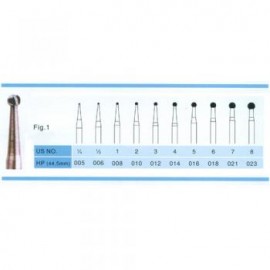 100PCS Carbide Burs HP 2.35mm Para Baja Velocidad Pieza de Mano