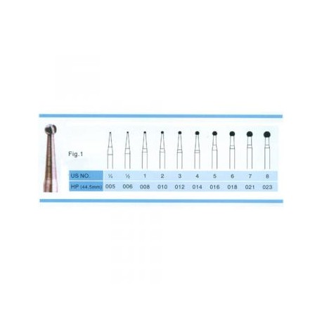 100PCS Carbide Burs HP 2.35mm Para Baja Velocidad Pieza de Mano