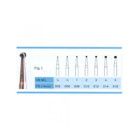 100PCS Carbide Burs FG 1.6mm