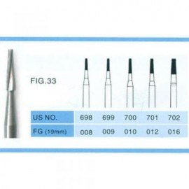 100PCS Taper Fissure Carbide Burs FG 1.6mm