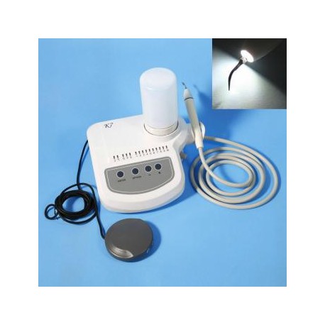 SKL® K7 LED Escareador Ultrasonico Dental con Depósito de Agua con 8 puntas