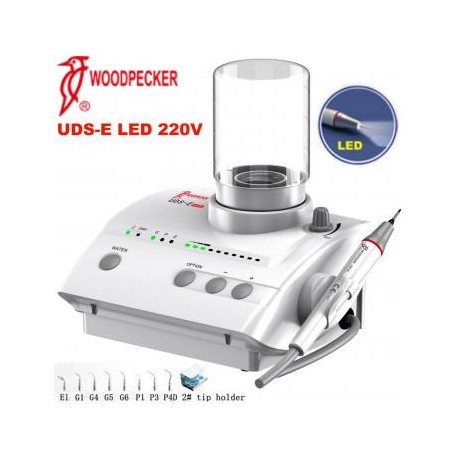 Woodpecker® UDS-E LED Fibra óptica LED Escareador Ultrasonico EMS Compatible