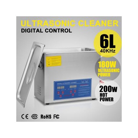 6L Estándar Limpiadora Ultrasónica Digital de Acero Inoxidable SUS304 JPS-30A